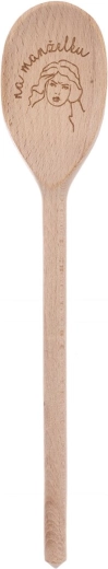 Wooden cooking spoon with the inscription "For my wife" 30 cm