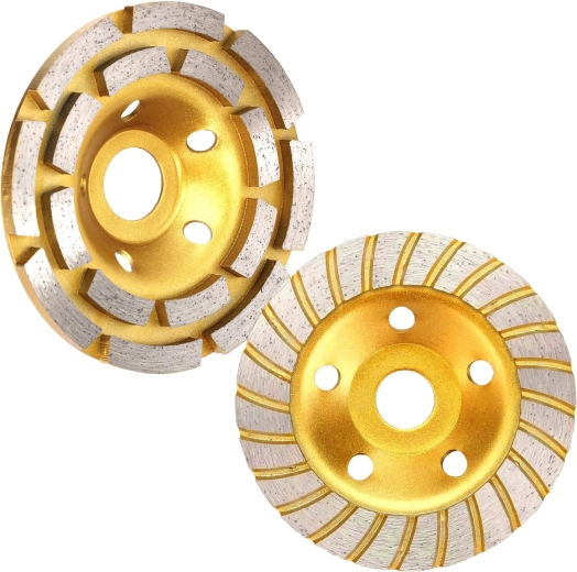 Set of diamond cup grinding discs for concrete 125 mm (2 pcs)