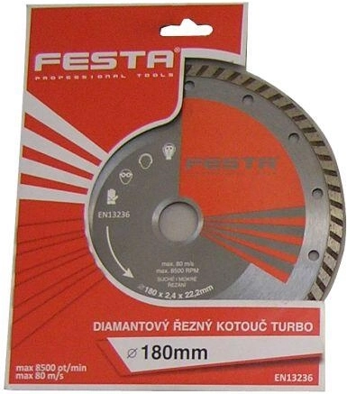 Diamond Cutting Disc 180 mm TURBO