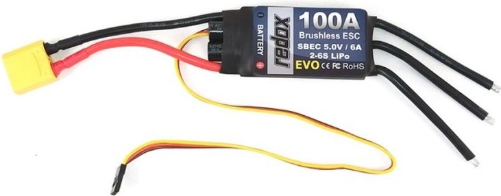 Redox Evo 100A greičio reguliatorius bekolektoriams varikliams – 1 vnt.