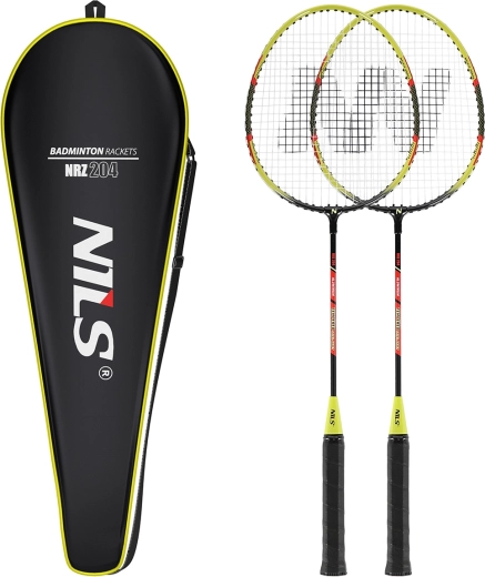 Badmintono rinkinys Nils su 2 raketėmis ir dėklu