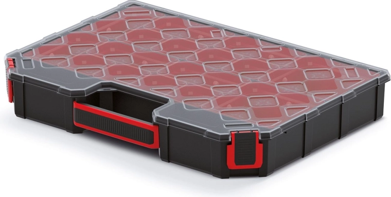 Organizatorius TAGER su skaidriu dangčiu 390 × 284 × 60 mm