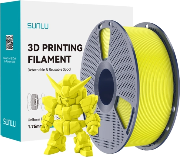Sunlu PLA+ 2.0 Yellow Filament 1.75 mm