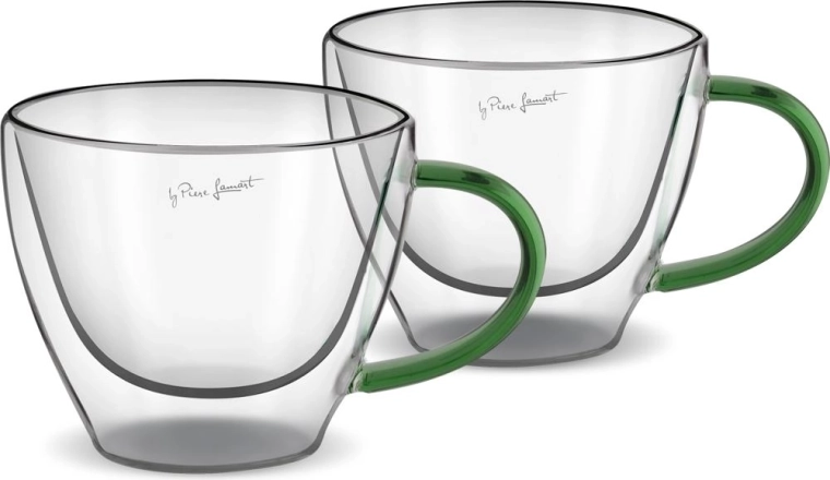 Lamart termo puodelių su dvigubomis sienelėmis rinkinys kapučinui Vaso 190 ml, žalias, 2 vnt.
