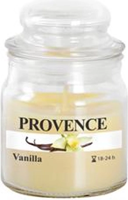 Vanilla scented candle in glass with lid 70 g
