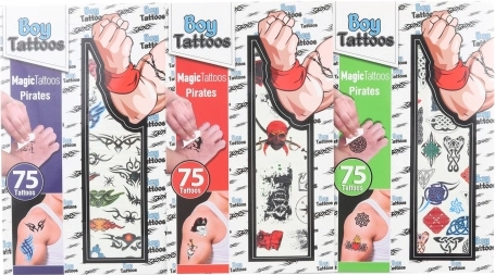 Laikinų tatuiruočių rinkinys berniukams