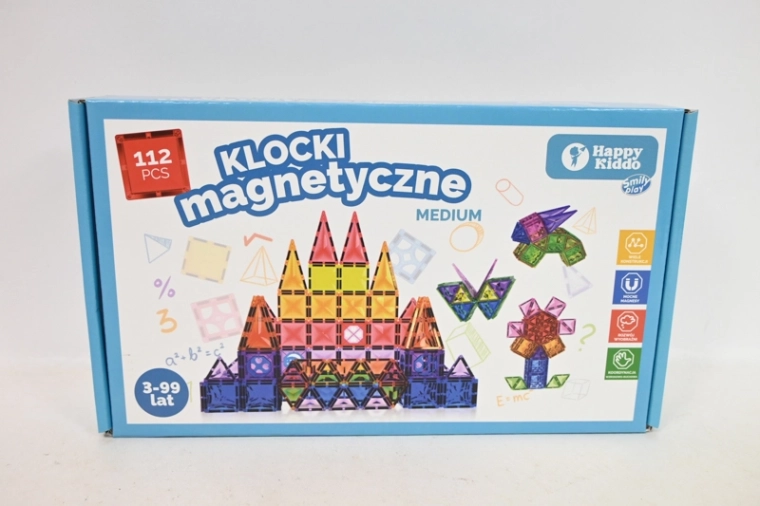 SmilyPlay magnetinės statybinės kaladėlės 112 dalių