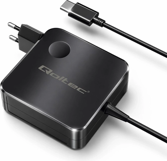 Qoltec GaN 65 W USB‑C PD with PPS Wall Charger