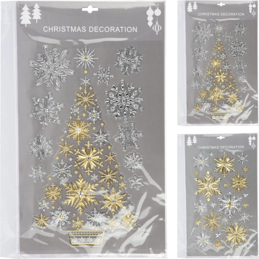 Christmas window stickers 41 × 29 cm – mixed motifs