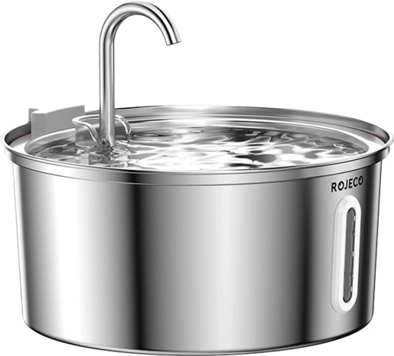 ROJECO 3.2 l Stainless Steel Cat Water Fountain