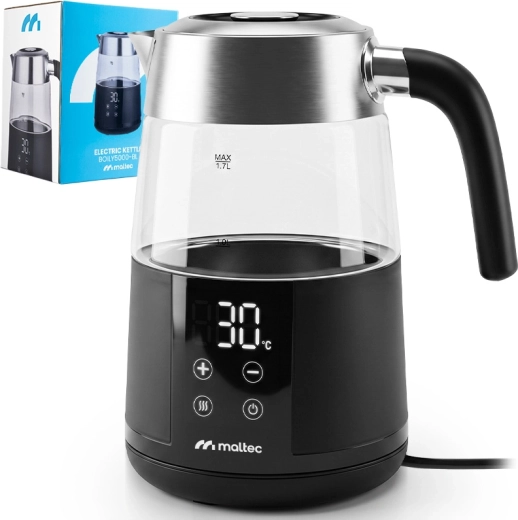 MalTec elektrinis virdulys su temperatūros reguliavimu 1,7 l