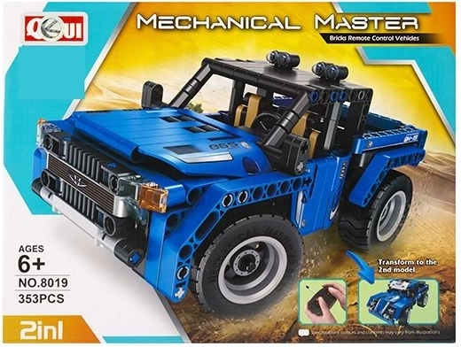 Construction building set RC car 2-in-1 - 1 piece