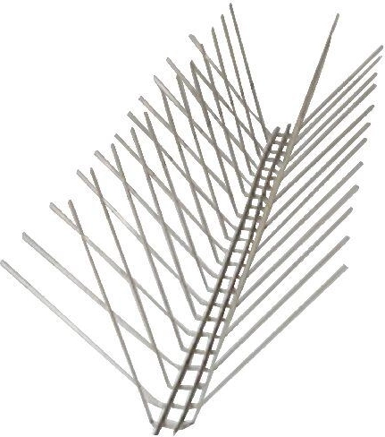 Apsauginiai nerūdijančio plieno smaigaliai nuo balandžių 50 × 10 cm, 40 smaigalių