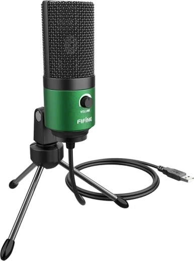 Fifine K669BG Green Condenser USB Microphone