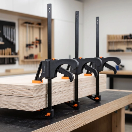 One-Handed Parallel Clamp 300 mm, 2 pcs