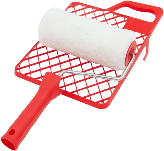 VESTAN 18 cm painting set with roller, grid and handle