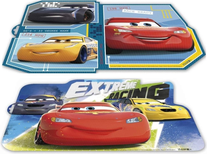 Plastikinis pusryčių padėkliukas CARS 43 × 29 cm