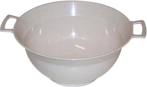 Tešlos minkymo dubuo 31 cm su rankenomis, 5 l, plastikas, spalvų miksas