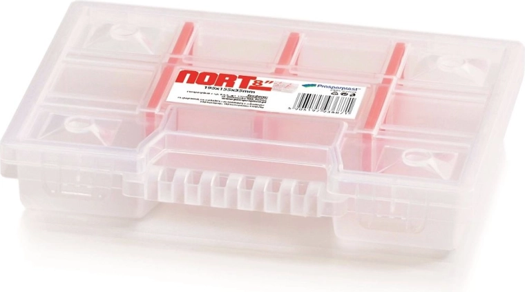 Plastic organizer with 10 compartments NORT