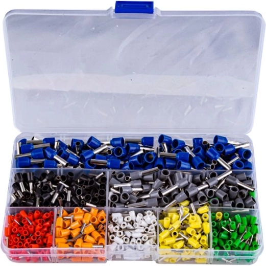 Set of crimp ferrules for wires with organizer 800 pcs