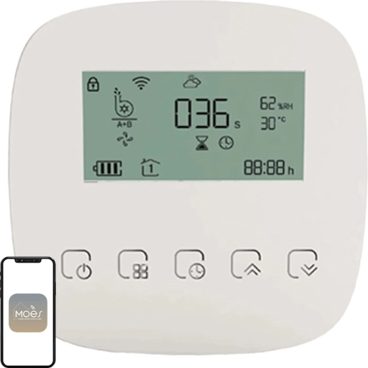 Moes dual-channel irrigation pump with Wi‑Fi