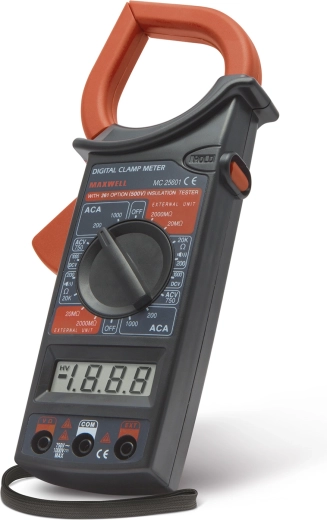 Digital clamp multimeter for AC current up to 1000 A