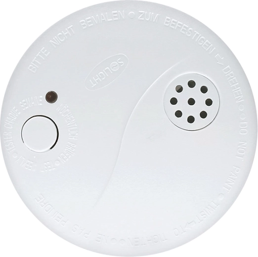 Solight dūmų detektorius su 85 dB aliarmu, baltas, su 9 V baterija – 1 vnt.