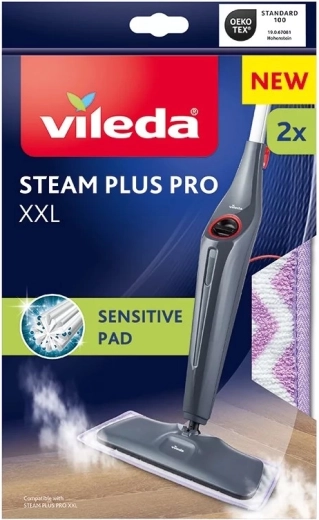 Vileda garinio šluostės Steam Plus Pro XXL Sensitive užvalkalas – 1 vnt.