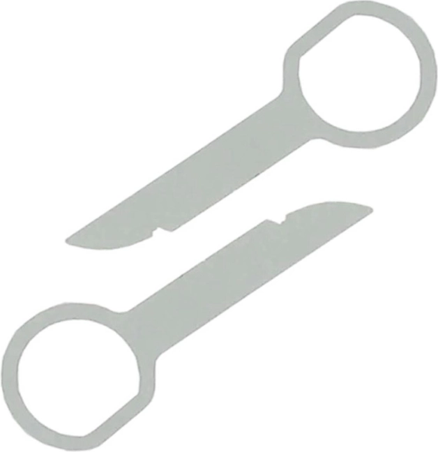 Dideli automobilinio radijo išėmimo raktai 9 cm