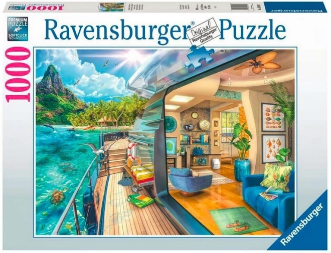 Dėlionė 1000 detalių – plaukimas tropikuose RAVENSBURGER