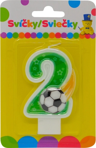 Birthday candle moon with number 2