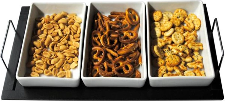 TORO Rectangular Serving Set of Bowls with Tray