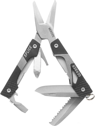Gerber Splice Pocket Tool – kišeninės daugiafunkcės žirklės, 9 funkcijos
