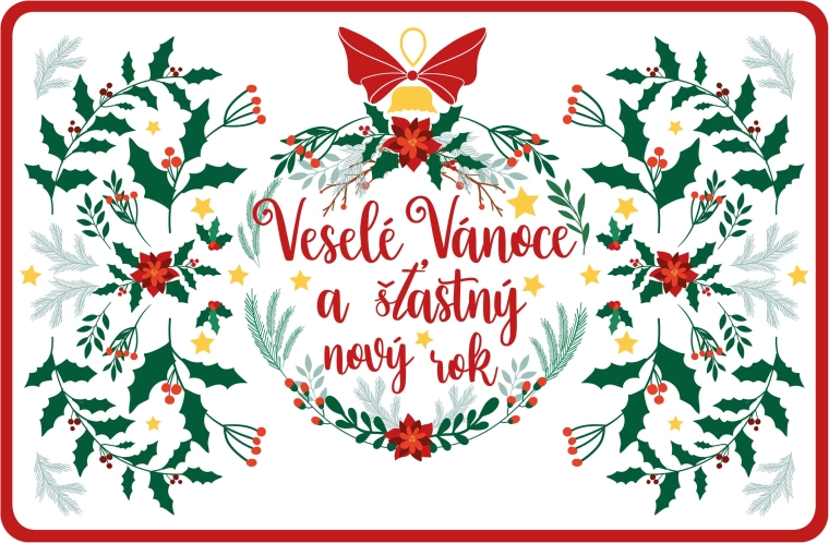 Placemat Merry Christmas 28.5 × 44 cm