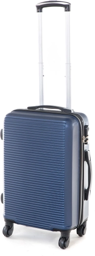 Kelioninis kietas ABS lagaminas, 37 l, mėlynas, S dydis