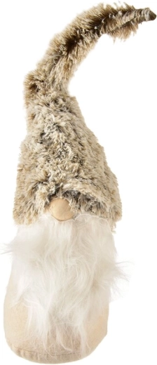 Plush gnome beige-white 60 cm