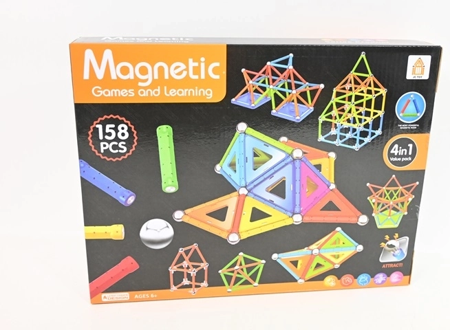 Magnetic Building Set (158 Pieces)