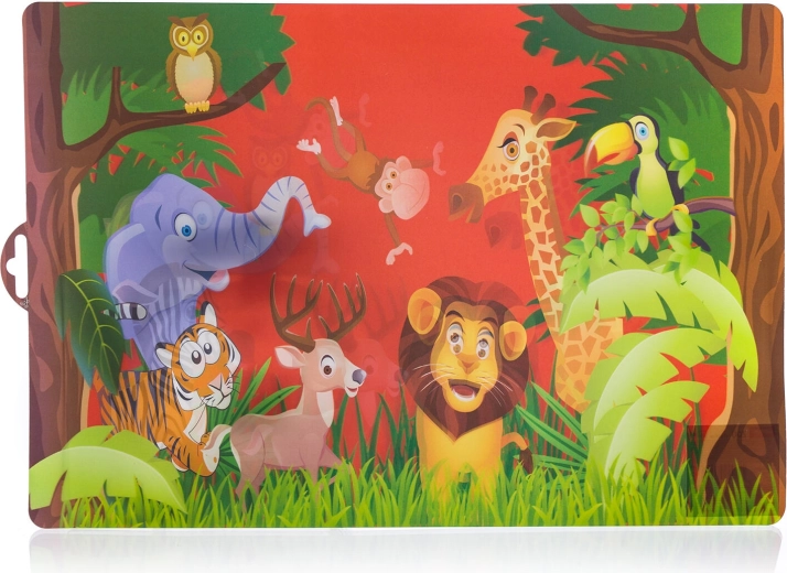 Vaikiškas plastikinis stalo kilimėlis ZOO 43 × 29 cm