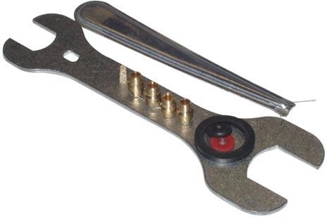 Accessory set for propane‑butane stoves and heaters