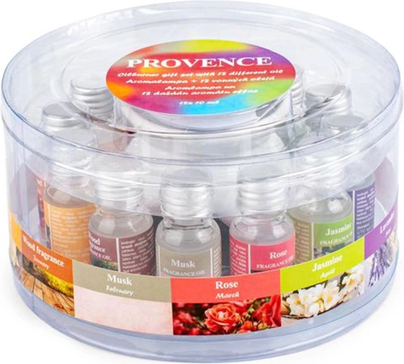 Aromatinė lempa su 12 kvapniųjų aliejų Provence 10 ml
