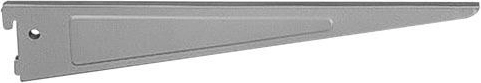 Dvigubas lentynų laikiklis 470 mm, baltas