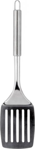 Perforated stainless steel turner 34 cm
