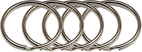 20 mm Nickel Key Rings (50 pcs)