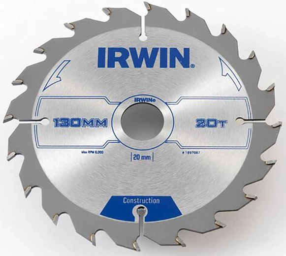 IRWIN Saw Blade 130 mm, 20/16 mm, 20 teeth, thin kerf