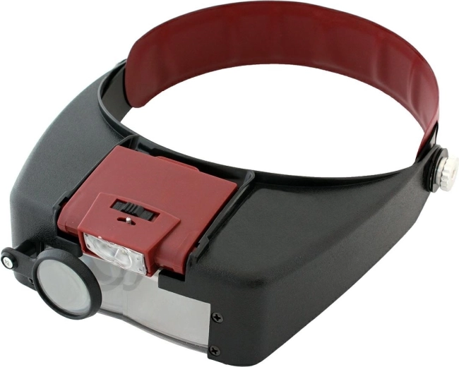 Galvos lupa su LED apšvietimu 1,9x–8,5x