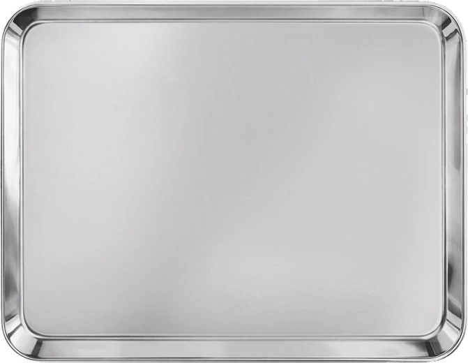 Stainless steel serving tray 26.7 × 20.5 cm