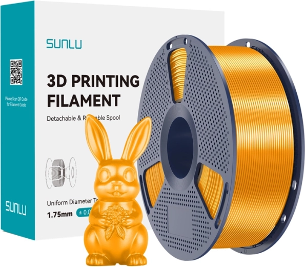 Sunlu PLA+ silk žalvarinis filamento siūlas
