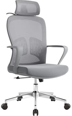 Ergonomiška biuro kėdė Baby Mix su galvos atlošu ir juosmens atrama, juoda