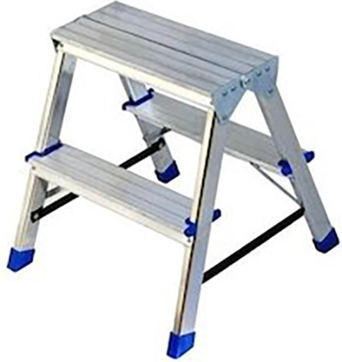 Double-sided aluminum steps 2 rungs ELKOP