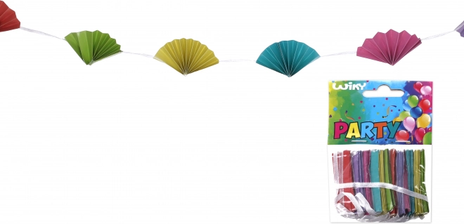 Spalvinga popierinė girlianda 2 metrai